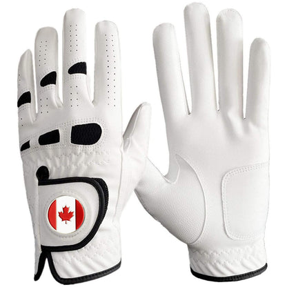 BRAMASOLE Mens Leather Golf Glove with CA Flag Ball Marker 3X Large--Golf World-Golf World