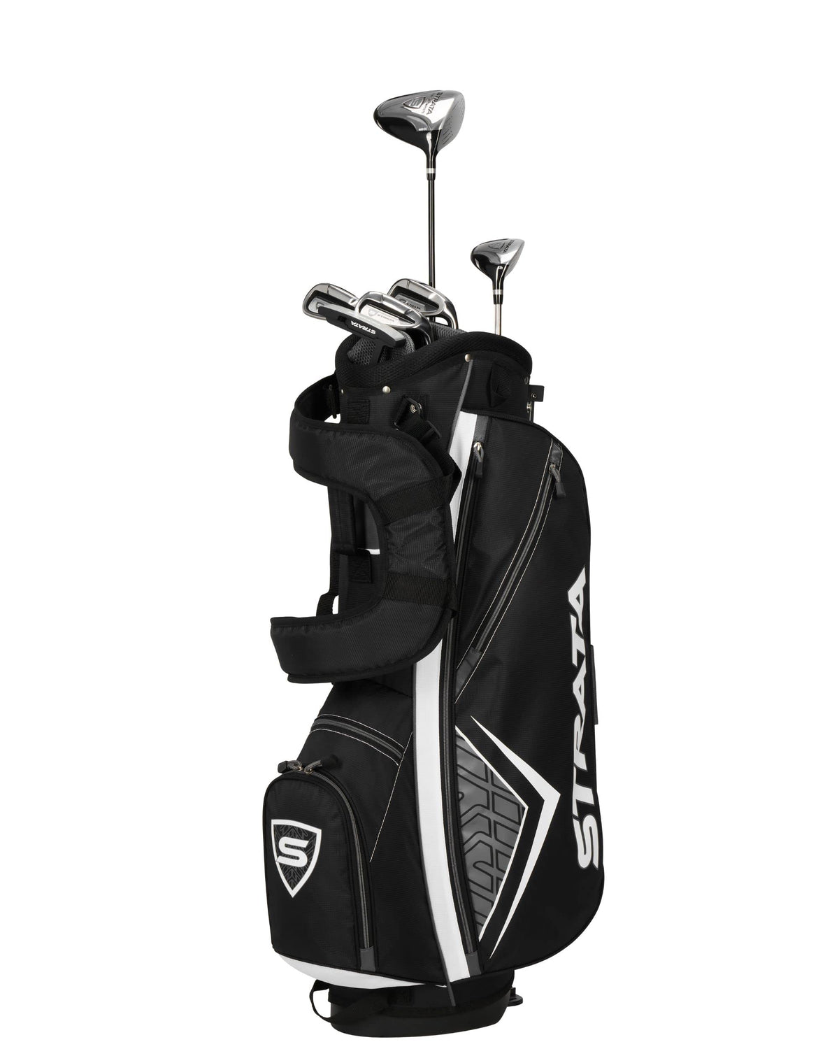 Callaway Strata Men's 12 Piece Left Hand Complete Golf Club Set--Golf World-hand_orientation:Right-Color:Silver-Size:9 Piece (Strata Intro)-Golf World