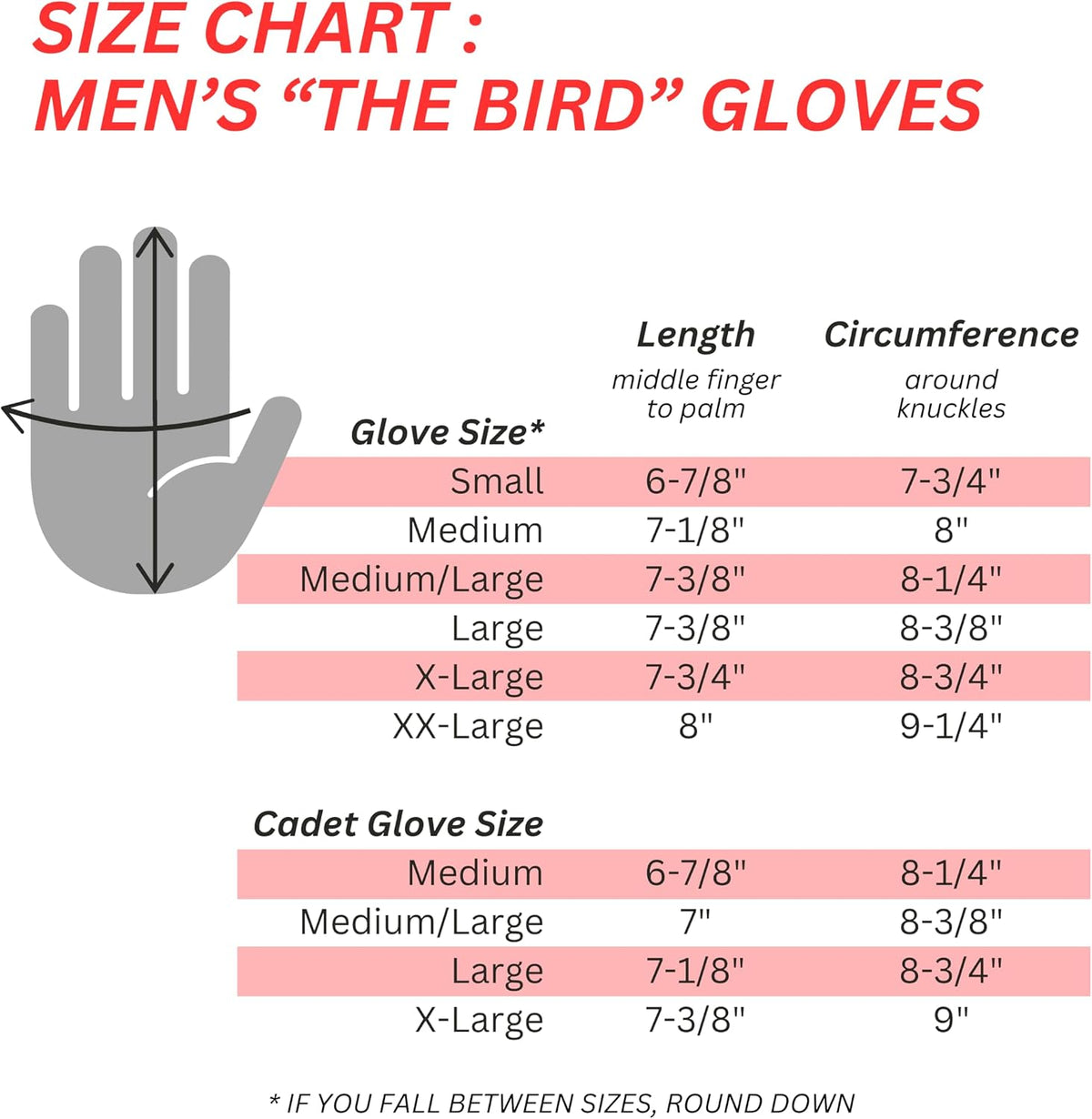 Nice Shot The Bird Mens Right Hand Cabretta Leather Golf Glove White--Golf World-Golf World
