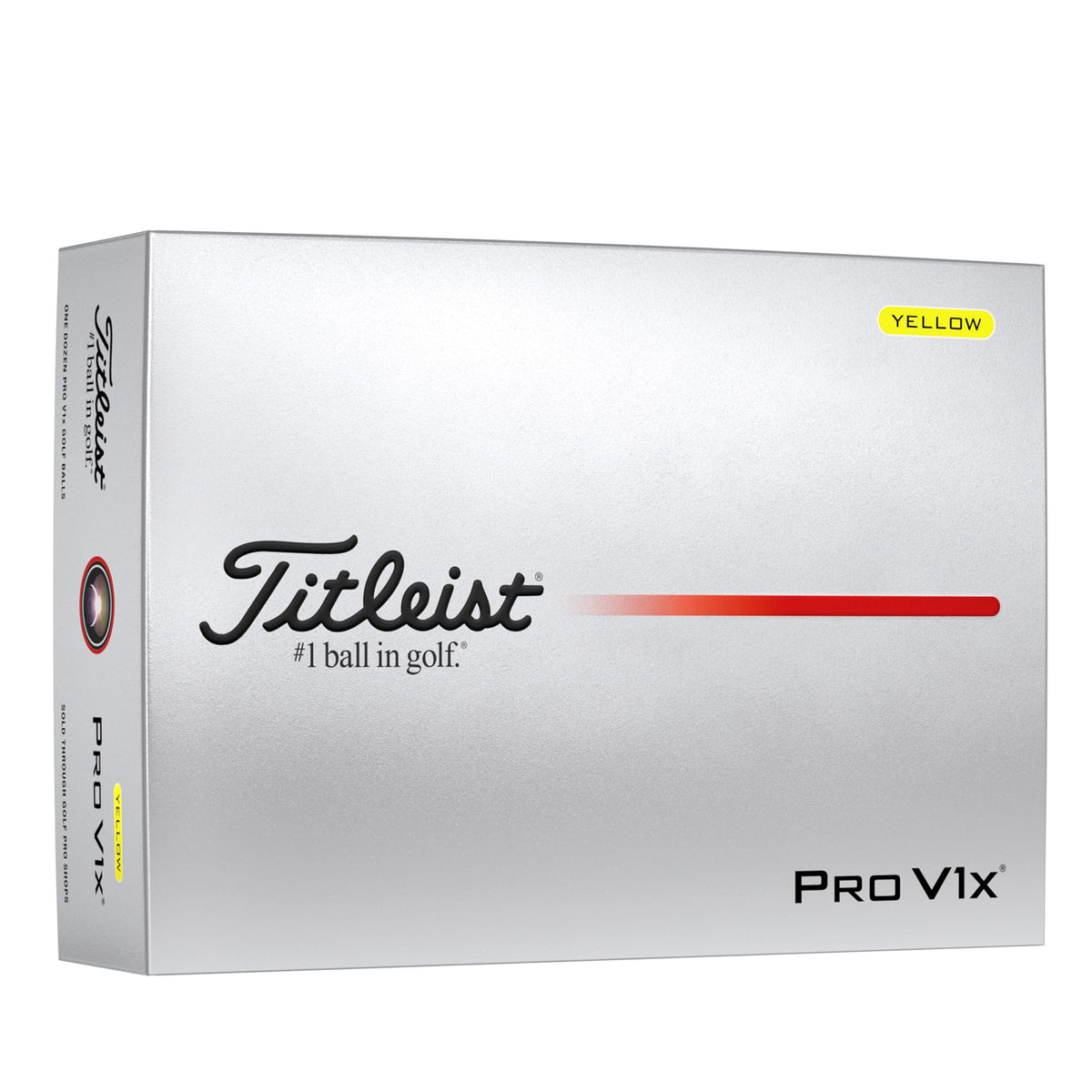 Titleist Pro V1x 2025 Golf Balls Higher Flight More Spin Performance--Golf World-Style:Low Numbers-Color:Yellow-Golf World