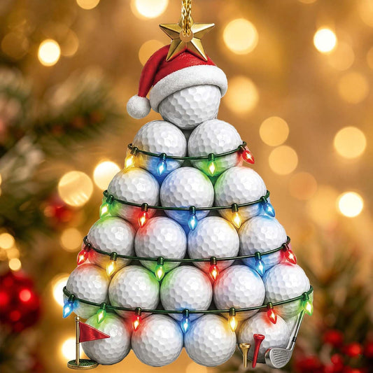 Golf Ball Christmas Ornament 2026, Golf Gift for Men & Women, Christmas Tree Decoration, Golfer Holiday Keepsake, Coach Gift