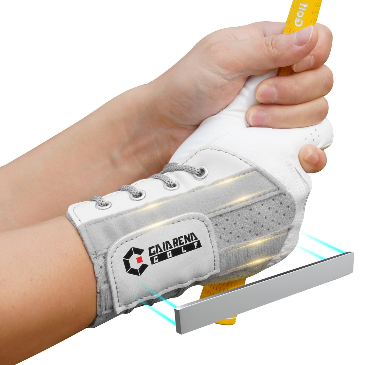 GAIARENA Golf Wrist Brace Wrist Hinge Swing Aid, Efficient Golf Swing Training Equipment to Correct Wrist’s Angle & Develop Muscle Memory for Beginner Golfers