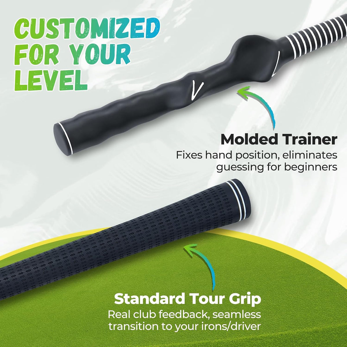 Golf Rope Swing Trainer, Professional Golf Swing Rope Training Aid to Improve Speed, Tempo, Rhythm, Flexibility and Strength, Golf Warm-Up Practice Equipment for Golfers of All Levels