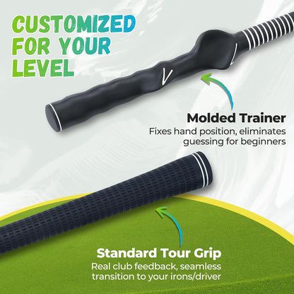 Golf Rope Swing Trainer, Professional Golf Swing Rope Training Aid to Improve Speed, Tempo, Rhythm, Flexibility and Strength, Golf Warm-Up Practice Equipment for Golfers of All Levels
