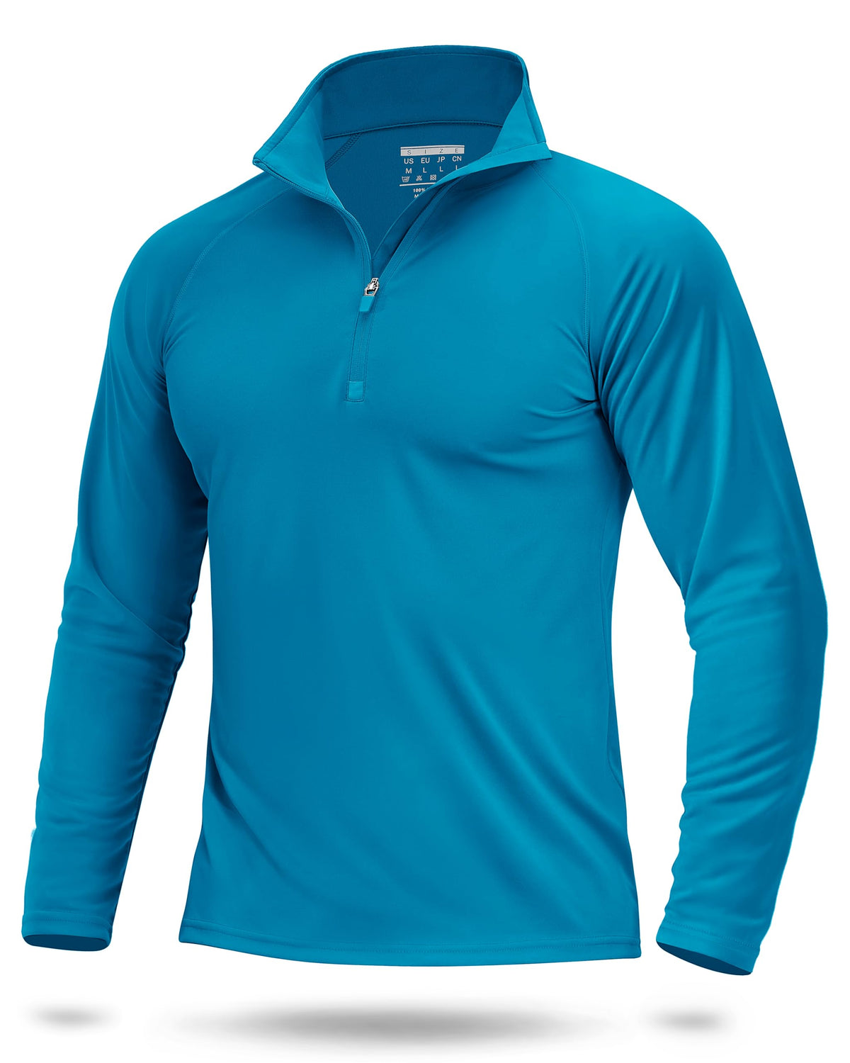 Boladeci Quarter Zip Men Golf Shirt UPF 50+ Long Sleeve Sun Protection
