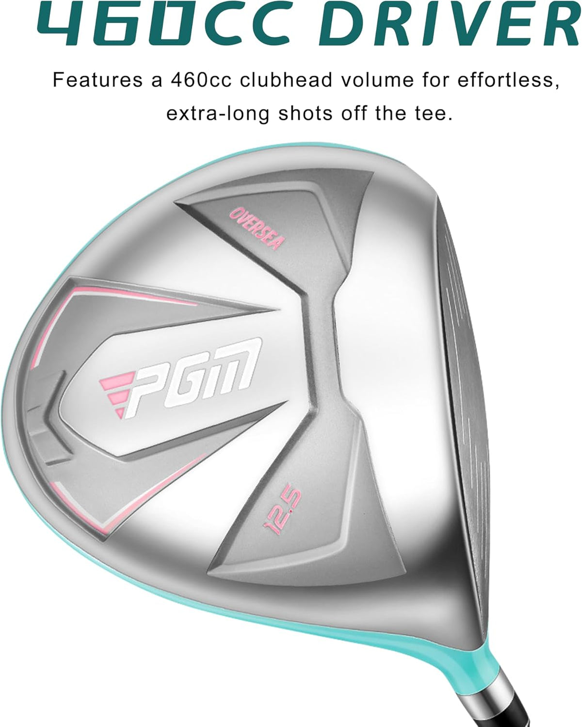 PGM Ladies Left Handed 9 Piece Golf Club Set With Pink Stand Bag--Golf World-Golf World