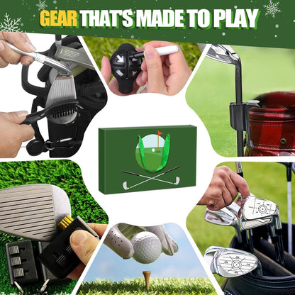 MOVINPE Golf Advent Calendar 2026 for Men Teen Boys, 24 Days of Golf Accessories & Essentials, Christmas Countdown Gifts for Golf Lovers Players Beginners Clubs Markers Brush