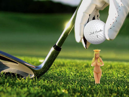 O'RINN GOLF Perky Tees Golf Gifts for Men Golfers - 6 Pack 3" Blonde Bombshell Pin Up Girl Funny Golf Tees | Gifts for Men at Christmas, Groomsman or White Elephant, Yellow