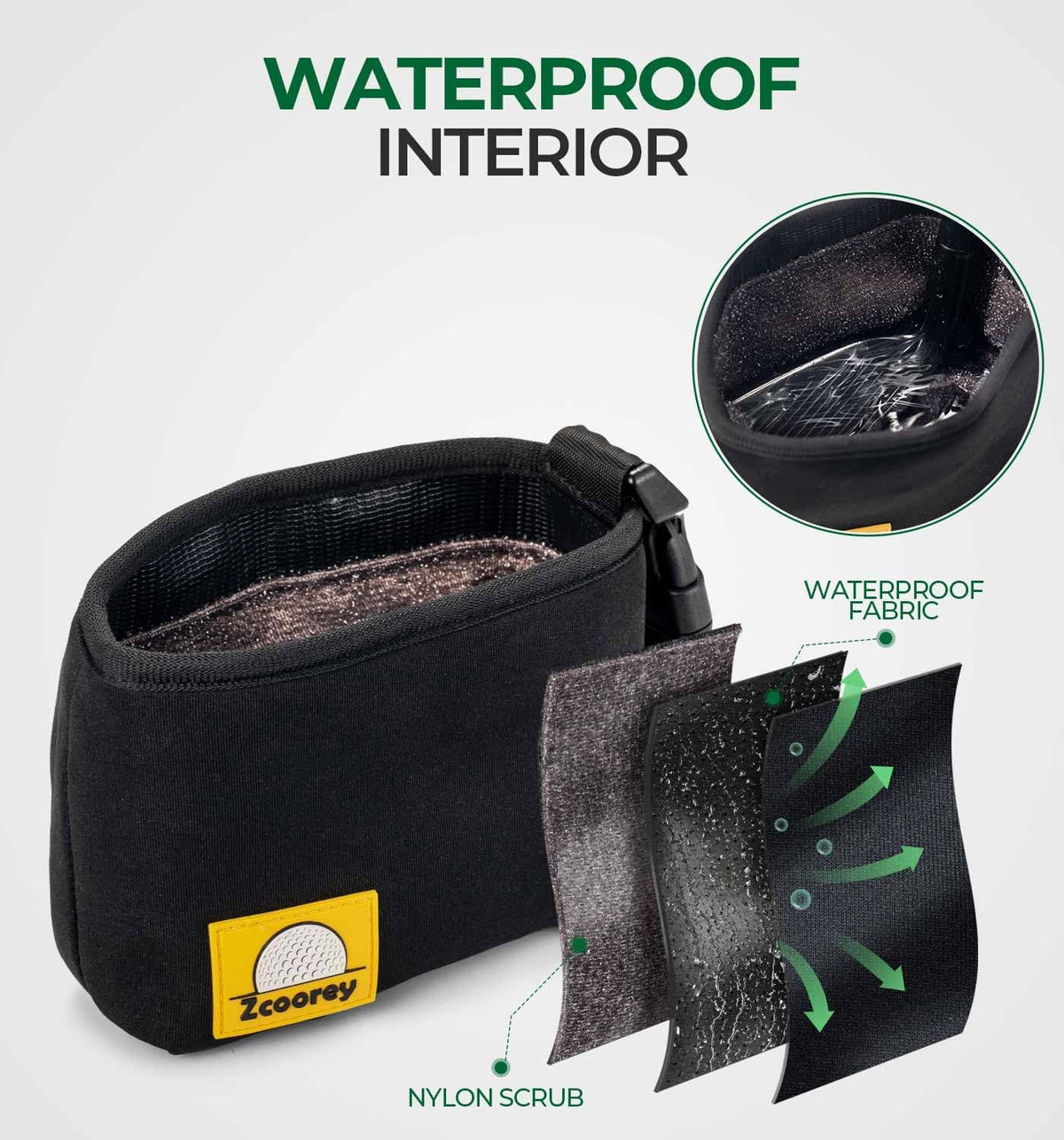 Golf Club and Ball Cleaner - Portable Golf Club & Ball Washer, Quickly Clean Club Grooves, Golf Ball Washer, Essential Golf Accessories,Golf Gifts
