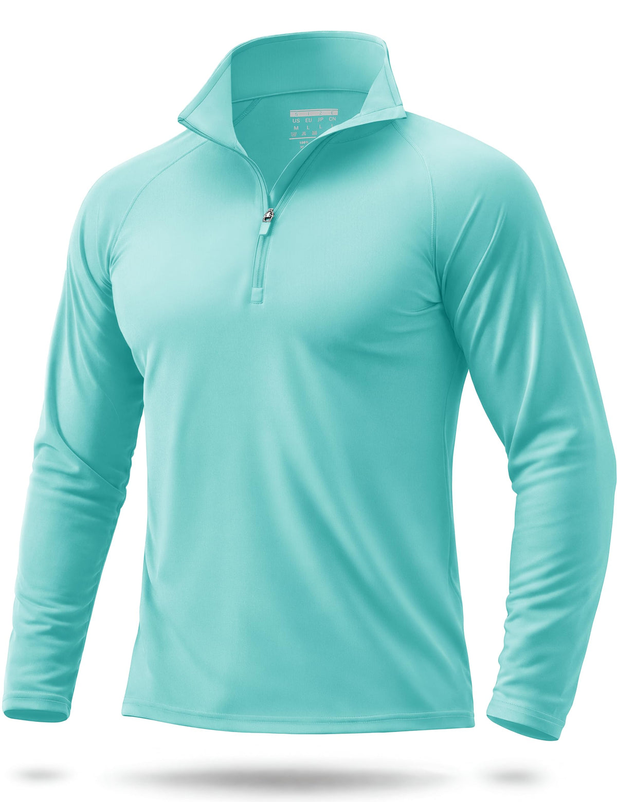 Boladeci Quarter Zip Men Golf Shirt UPF 50+ Long Sleeve Sun Protection
