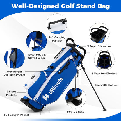 Ultimate Men's Complete Golf Club Set with Stand Bag, Driver and Putter--Golf World-Golf World