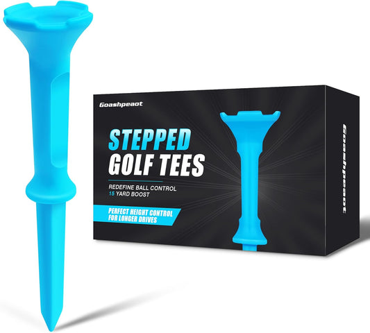 110 Pack Stepped Golf Tees, 70 Long and 40 Short for Consistent Height--Golf World-Golf World