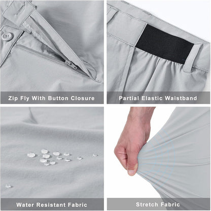 JHMORP Men's Golf Pants Stretch Light Dress Casual Work Pants with Pockets
