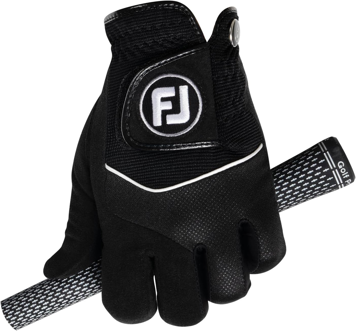 FootJoy Men's RainGrip Breathable Golf Gloves Black Medium Large Pair--Golf World-Golf World