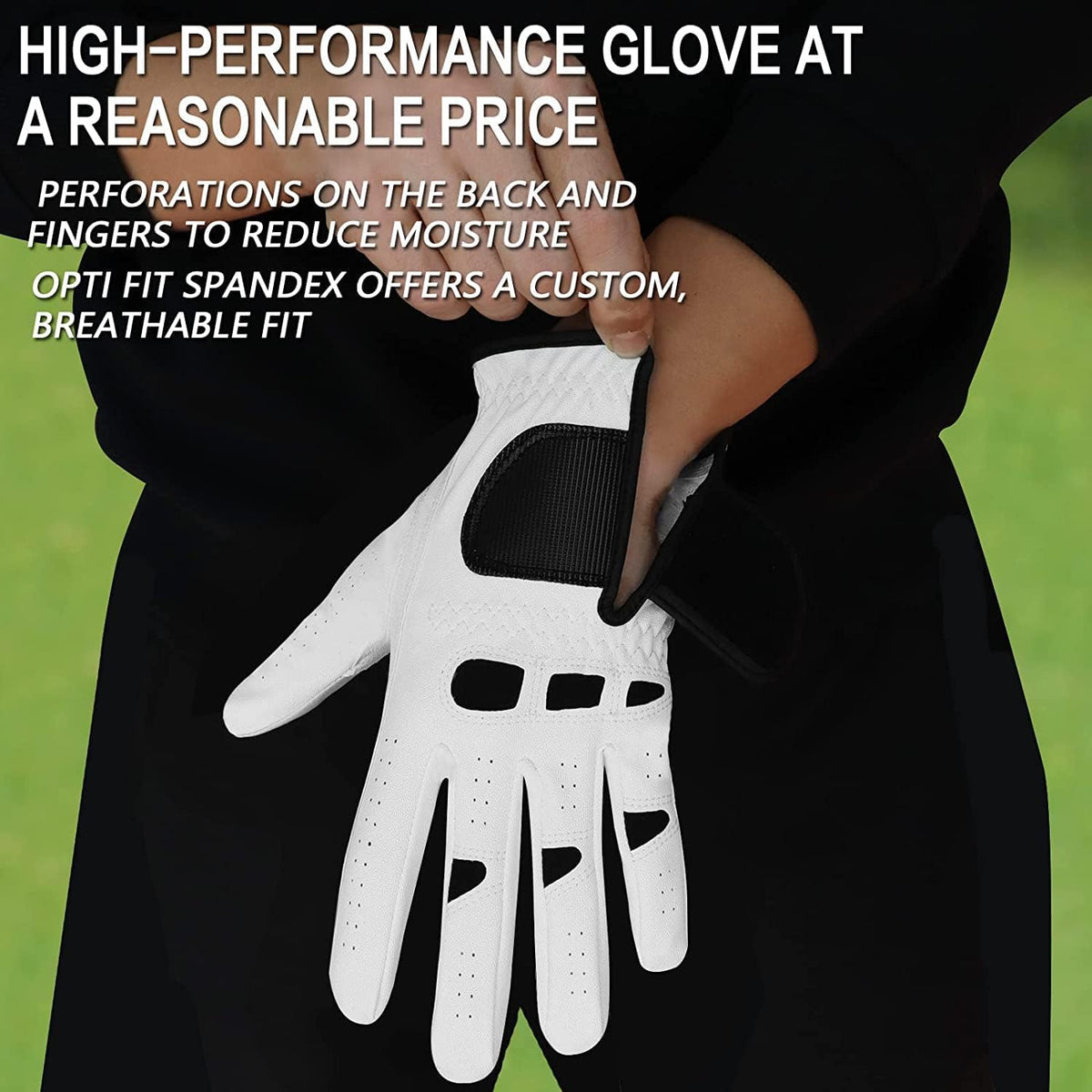 BRAMASOLE Mens Leather Golf Glove with CA Flag Ball Marker 3X Large--Golf World-Golf World