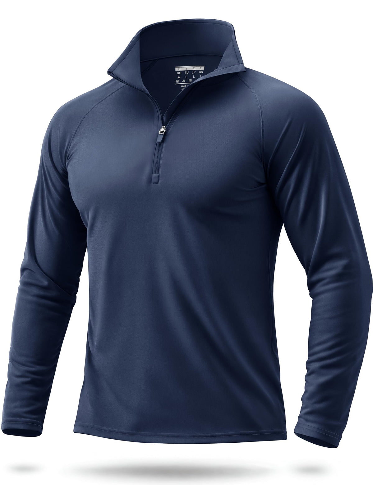 Boladeci Quarter Zip Men Golf Shirt UPF 50+ Long Sleeve Sun Protection