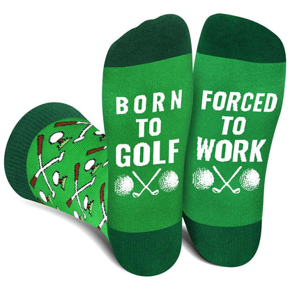 Funny Socks for Men Women - FORCED TO WORK Novelty Funky Socks Fun Gifts - Birthday Christmas Gifts for Men Teen Boys