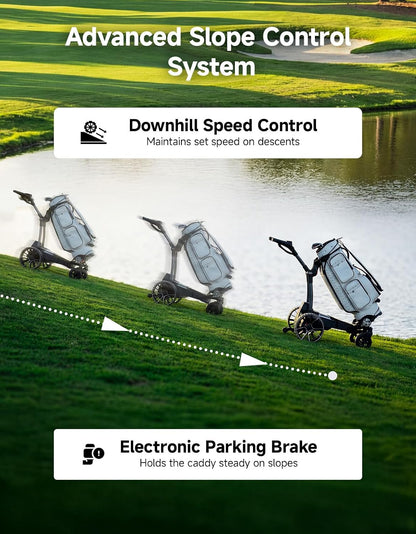 KEMIMOTO ApexR Electric Golf Cart w/Power Assist Mode 492FT Remote Control