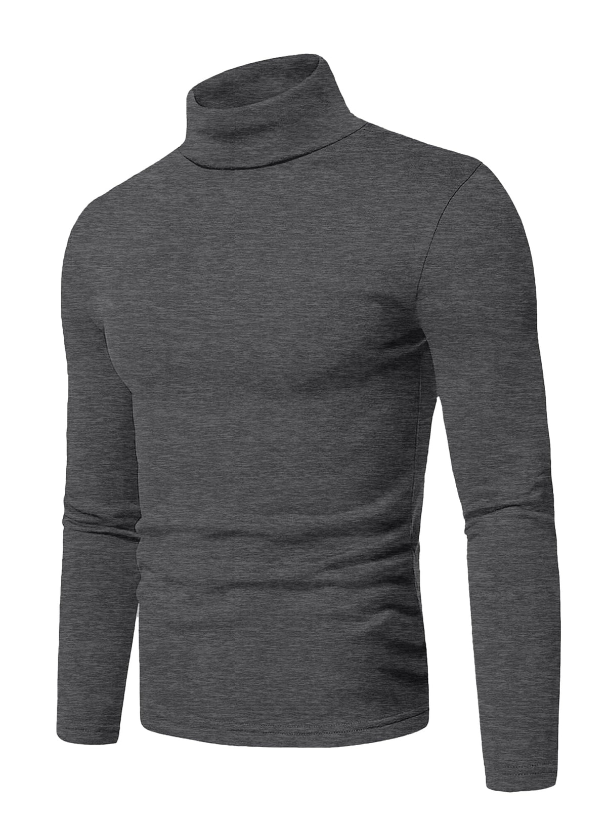 Askdeer Men's T-Shirts Cotton Turtleneck Thermal Shirts Long Sleeve Pullover Underwear Shirts Base Layer Thermal Tops