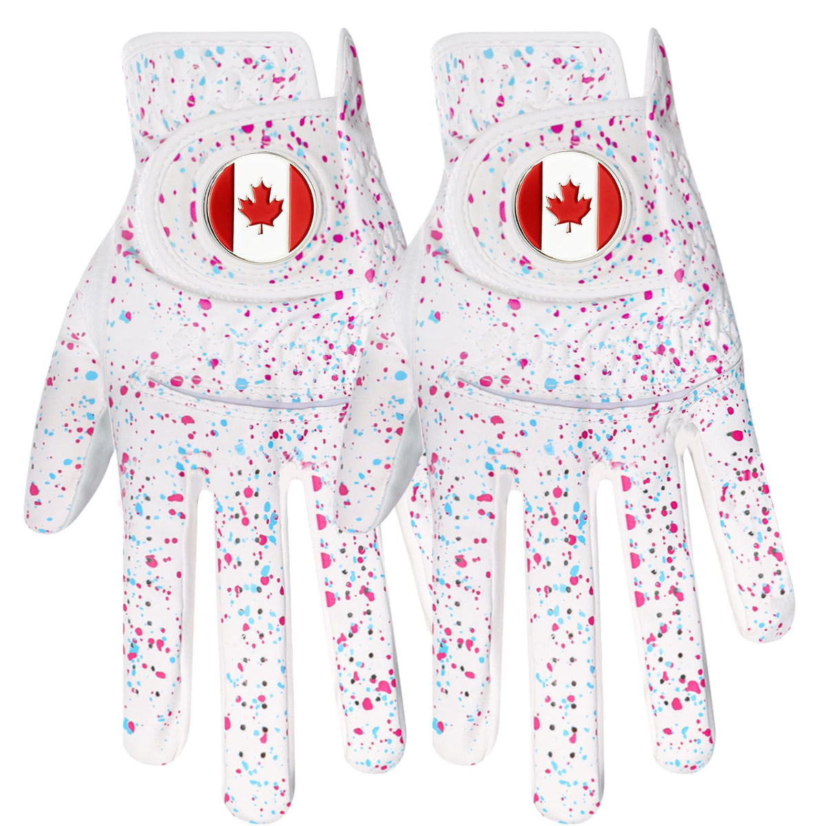 BRAMASOLE Golf Gloves for Men Left Hand Two Pack Breathable Faux Leather--Golf World-hand_orientation:Left-Color:White-Size:Medium-Golf World
