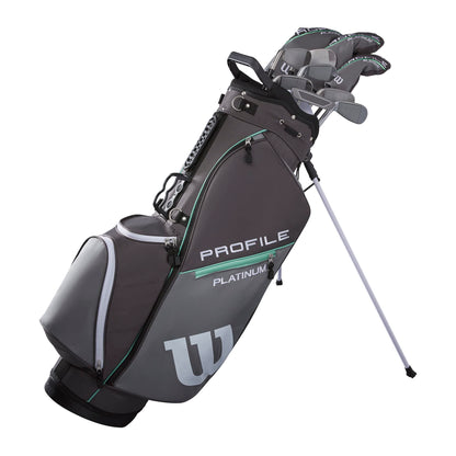 Wilson Womens Profile Platinum Complete Golf Club Package Set--Golf World-Size:Regular-Style:Stand Bag-Golf World