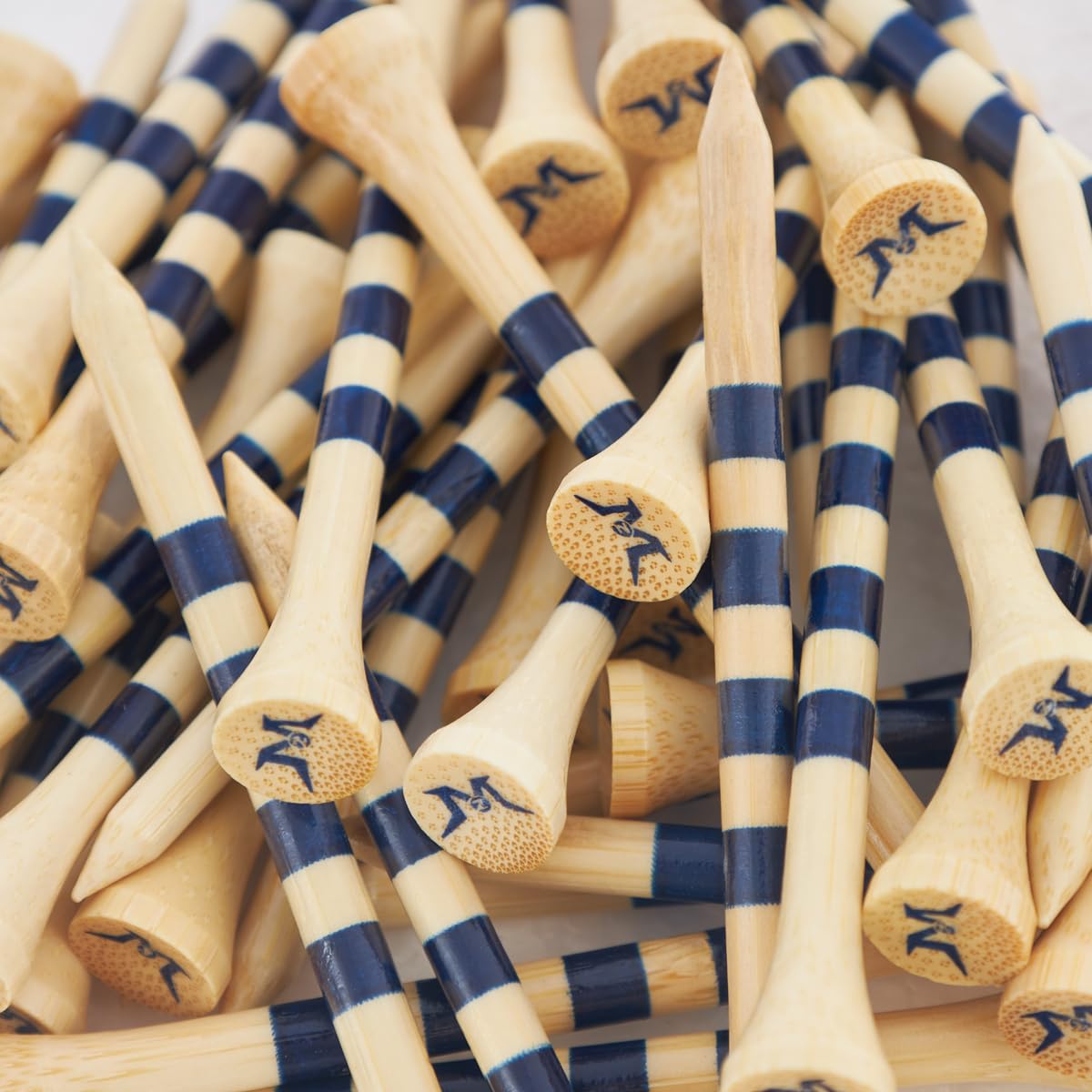 MAZEL Natural Wood Golf Tees Low Friction Two Sizes 50 or 120 Pack--Golf World-Golf World