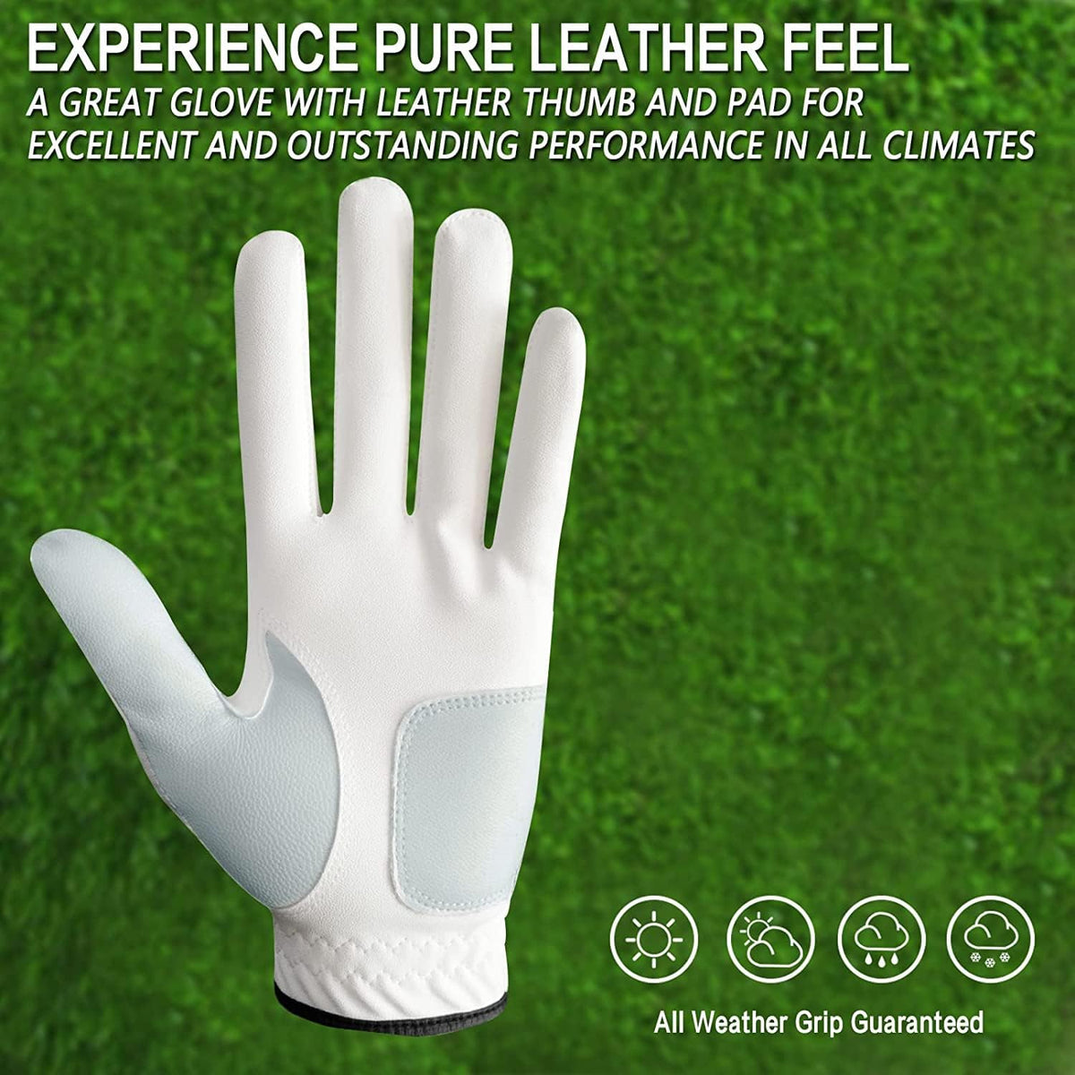 BRAMASOLE Mens Leather Golf Glove with CA Flag Ball Marker 3X Large--Golf World-Golf World