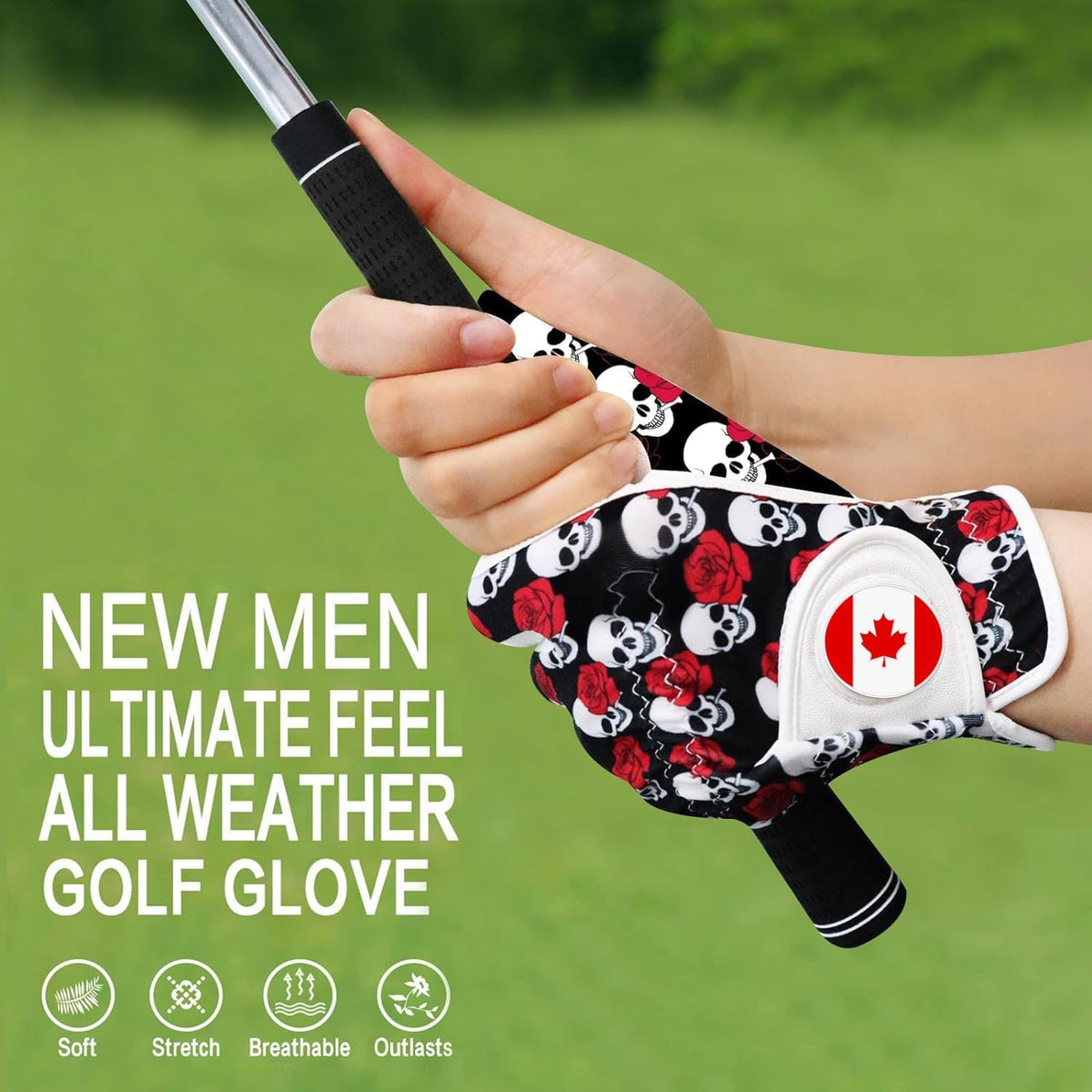BRAMASOLE Golf Gloves for Men Left Hand Two Pack Breathable Faux Leather--Golf World-Golf World