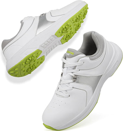 Golf Shoes for Men Spikeless Breathable Lace Up