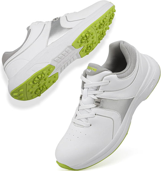 Golf Shoes for Men Spikeless Breathable Lace Up