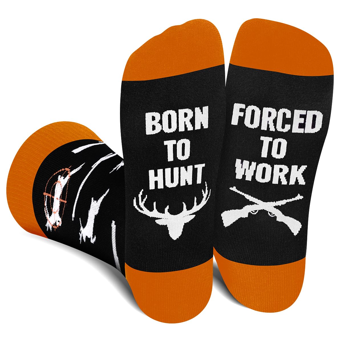 Funny Socks for Men Women - FORCED TO WORK Novelty Funky Socks Fun Gifts - Birthday Christmas Gifts for Men Teen Boys