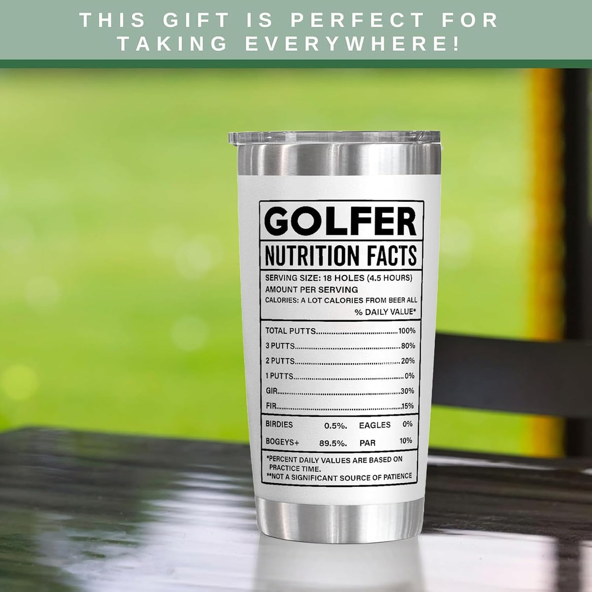 Best Ever 20oz Cup, Golf Presents for Men - Golfer Gifts for Men Unique - Funny Golf Gifts for Him, Father, Dad Uncle, Husband Boyfriend, Golf Lovers