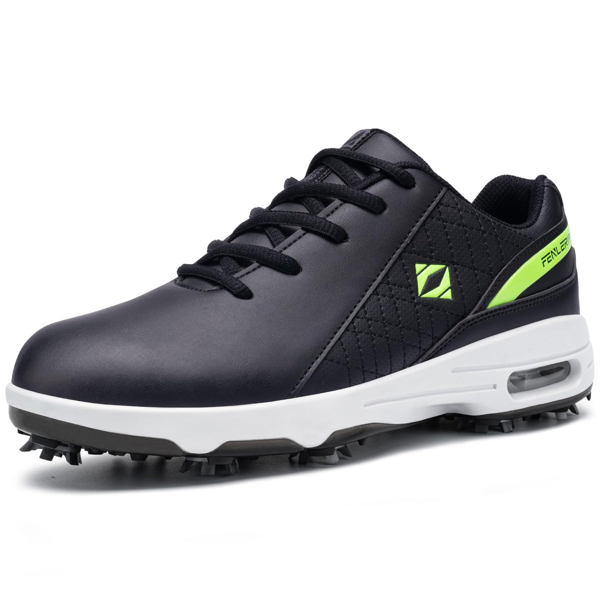 Fenlern Men's Golf Shoes Spiked Waterproof Comfortable Air Cushion F006