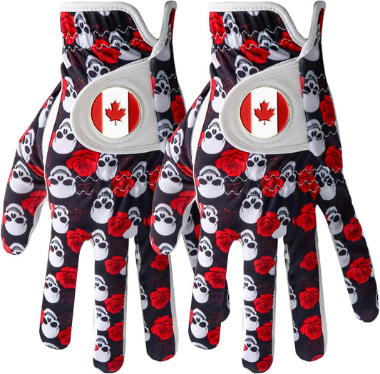 BRAMASOLE Golf Gloves for Men Left Hand Two Pack Breathable Faux Leather--Golf World-Golf World