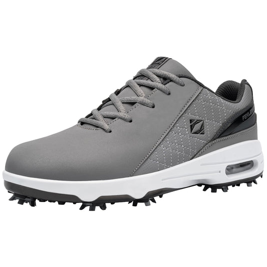 Fenlern Men's Golf Shoes Spiked Waterproof Comfortable Air Cushion F006