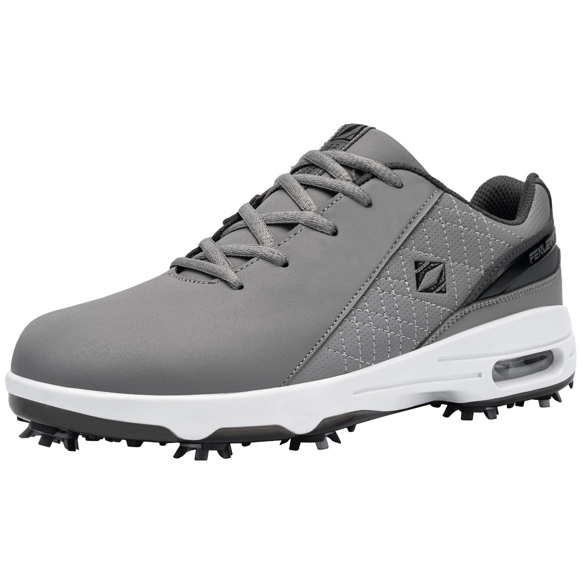 Fenlern Men's Golf Shoes Spiked Waterproof Comfortable Air Cushion F006