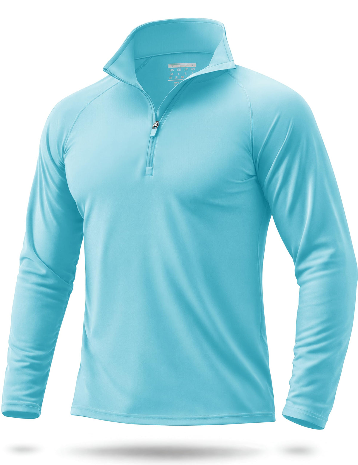 Boladeci Quarter Zip Men Golf Shirt UPF 50+ Long Sleeve Sun Protection