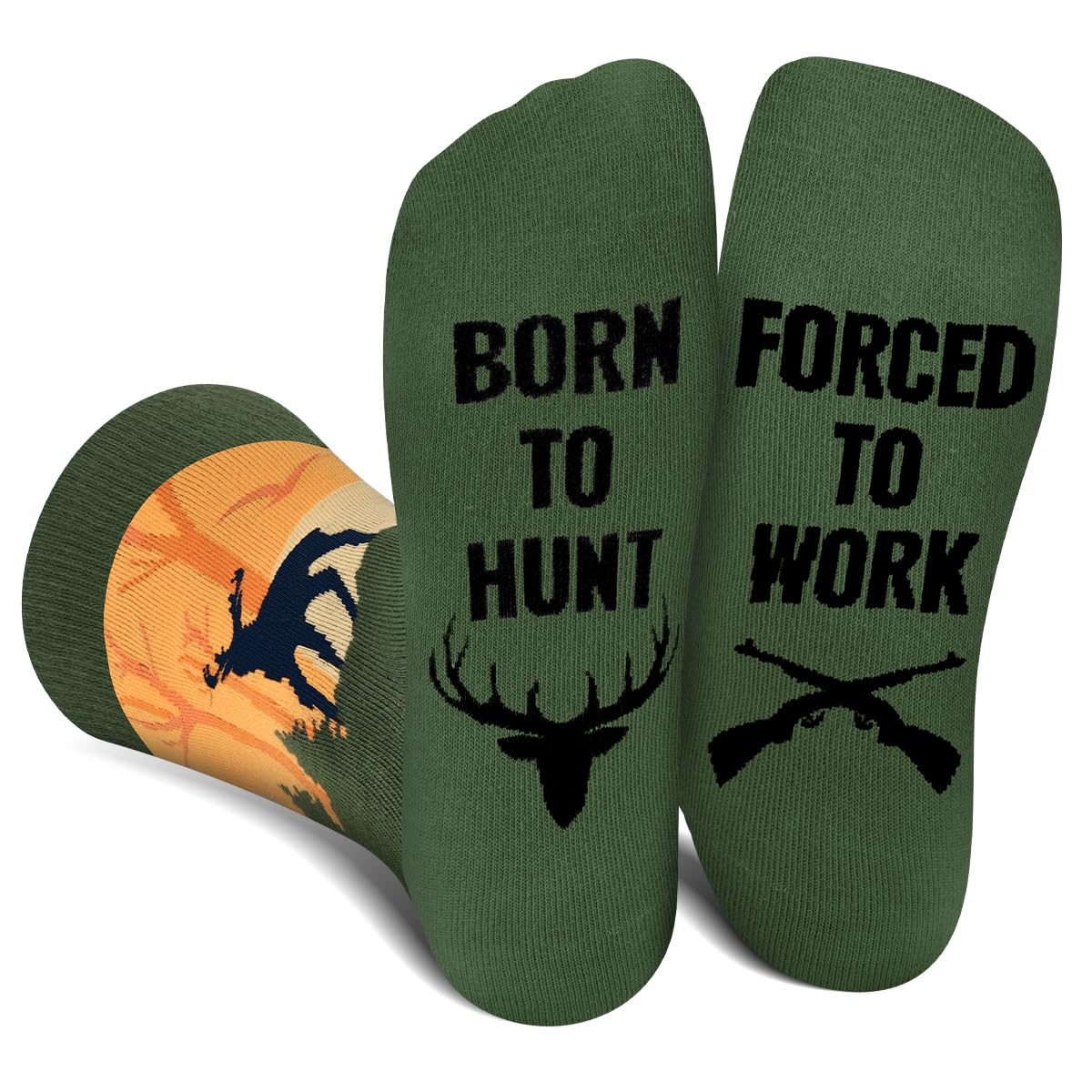 Funny Socks for Men Women - FORCED TO WORK Novelty Funky Socks Fun Gifts - Birthday Christmas Gifts for Men Teen Boys