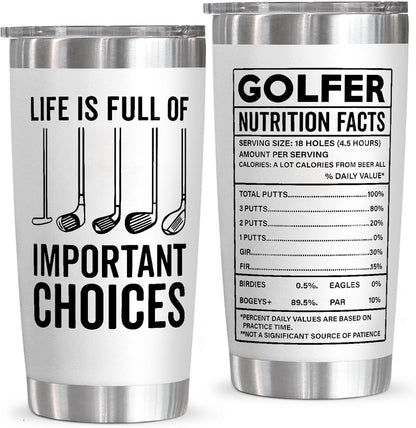 Best Ever 20oz Cup, Golf Presents for Men - Golfer Gifts for Men Unique - Funny Golf Gifts for Him, Father, Dad Uncle, Husband Boyfriend, Golf Lovers