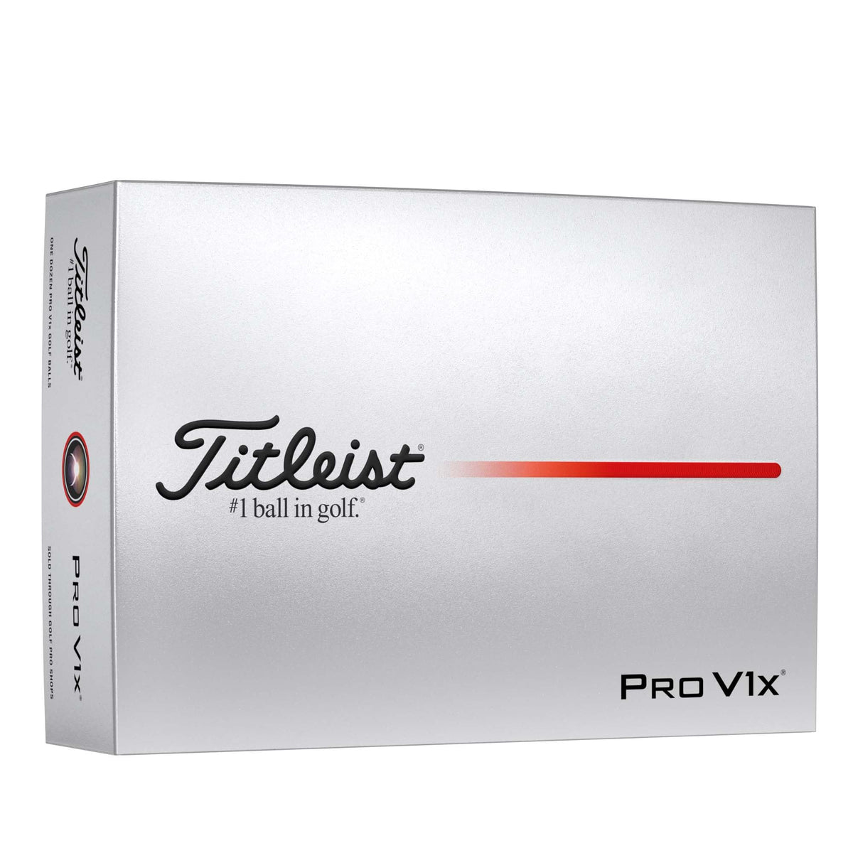 Titleist Pro V1x 2025 Golf Balls Higher Flight More Spin Performance--Golf World-Style:Low Numbers-Color:White-Golf World