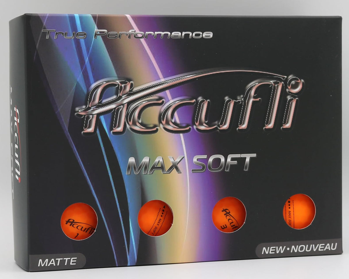 Accufli Max Soft Matte Golf Balls
