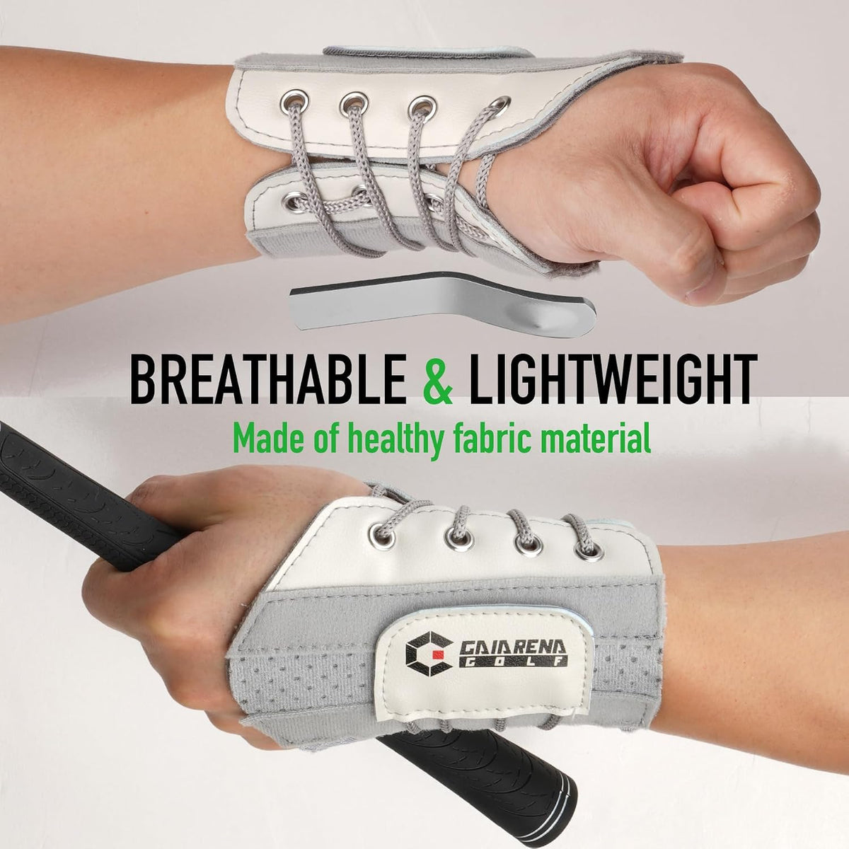GAIARENA Golf Wrist Brace Wrist Hinge Swing Aid, Efficient Golf Swing Training Equipment to Correct Wrist’s Angle & Develop Muscle Memory for Beginner Golfers
