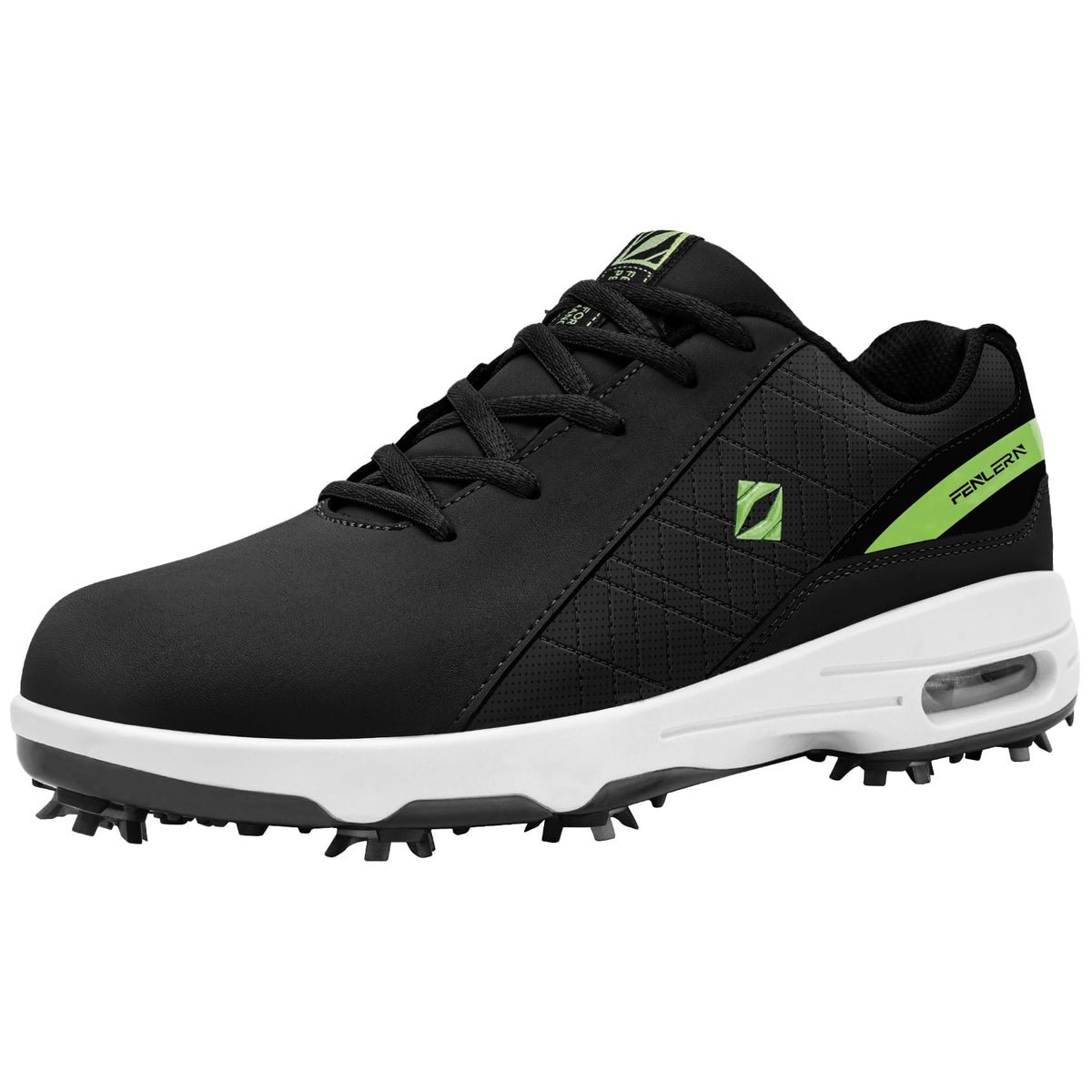 Fenlern Men's Golf Shoes Spiked Waterproof Comfortable Air Cushion F006