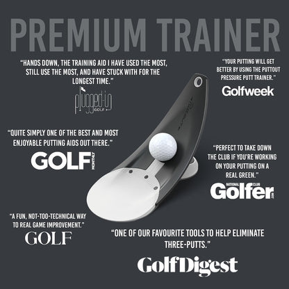 PuttOUT Premium Pressure Putt Trainer for Golf Putting Practice Stone--Golf World-Golf World