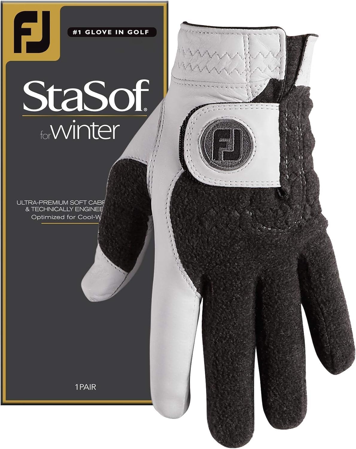 FootJoy Men's StaSof Winter Golf Glove With Thermal Leather Grip Small--Golf World-Size:Small-Golf World
