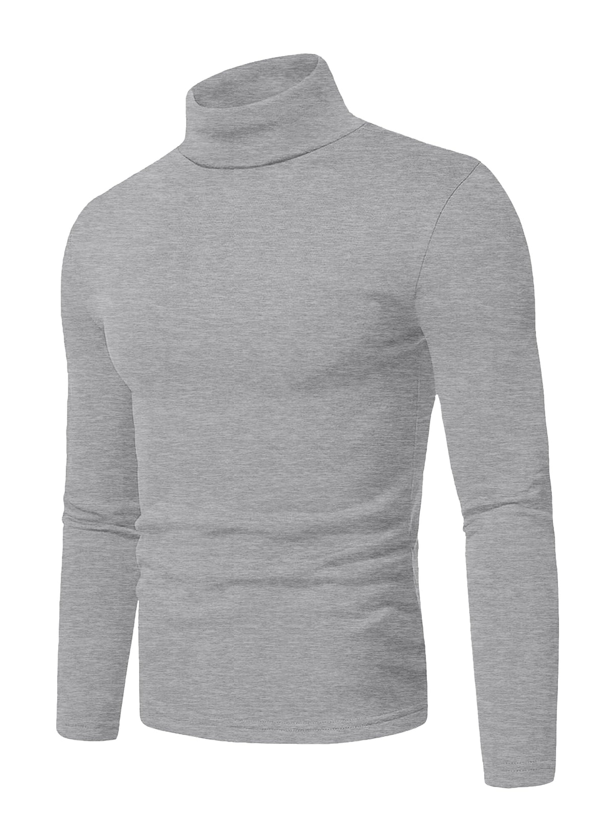 Askdeer Men's T-Shirts Cotton Turtleneck Thermal Shirts Long Sleeve Pullover Underwear Shirts Base Layer Thermal Tops