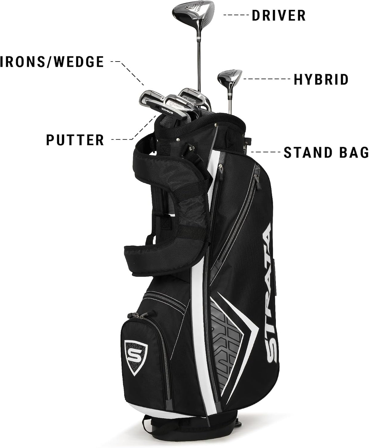 Callaway Strata Men's 12 Piece Left Hand Complete Golf Club Set--Golf World-Golf World