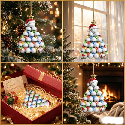 Golf Ball Christmas Ornament 2026, Golf Gift for Men & Women, Christmas Tree Decoration, Golfer Holiday Keepsake, Coach Gift