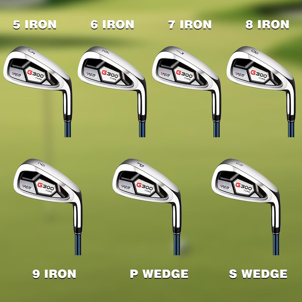 PGM Men’s Golf Iron Set for Right Handed with Forgiving Design