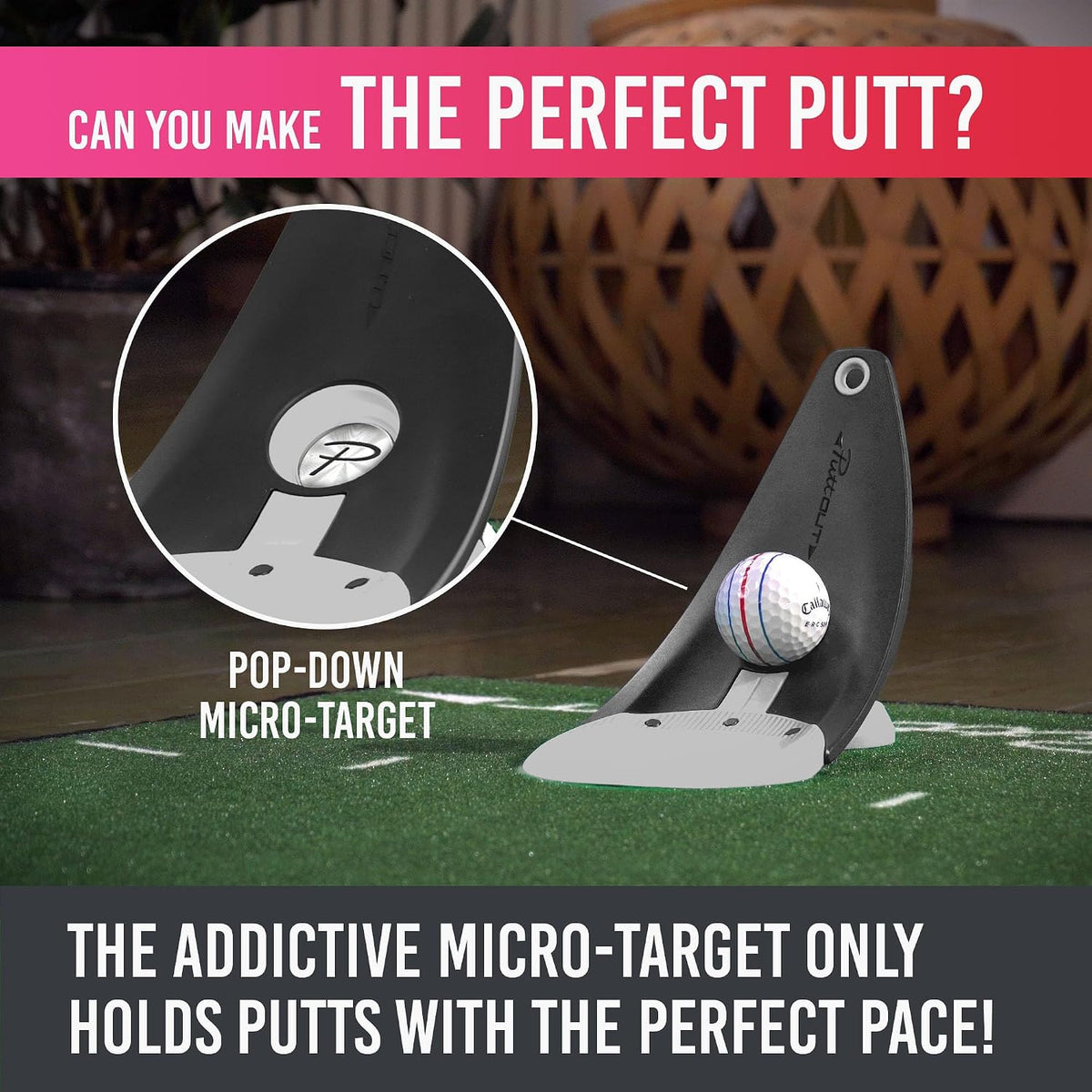 PuttOUT Premium Pressure Putt Trainer for Golf Putting Practice Stone--Golf World-Golf World